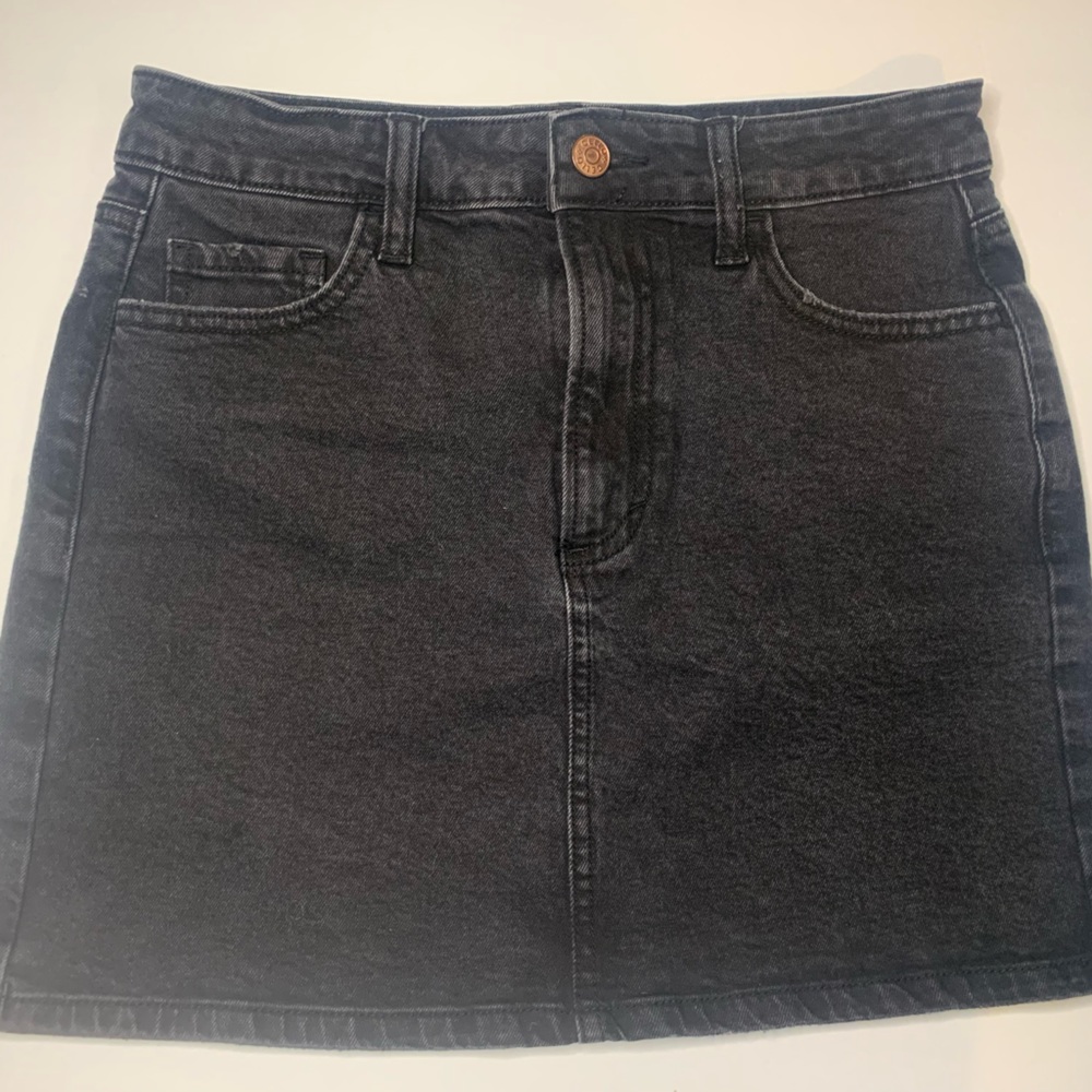 Denim mini skirt